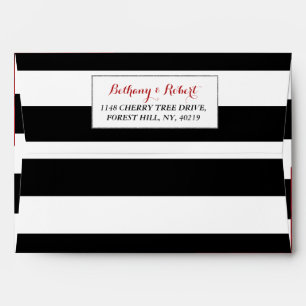 The Chic Modern Luxe Wedding Collection- Red Roses Envelope