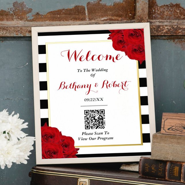 The Chic Modern Luxe Wedding Collection- Red Roses Foil Prints (Creator Uploaded)
