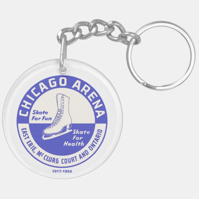The Chicago Arena Company Ice Skating Rink Key Ring (Back Right)