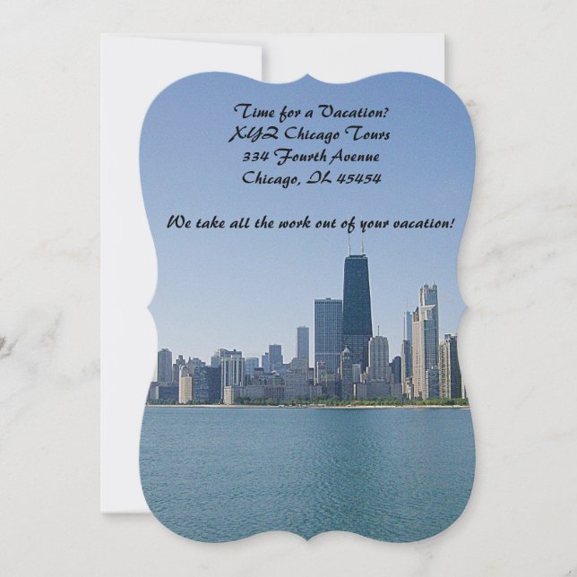 The Chicago Customised Tours Skyline (Front)