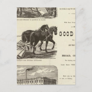 The Chicago Scraper and Ditcher Postcard