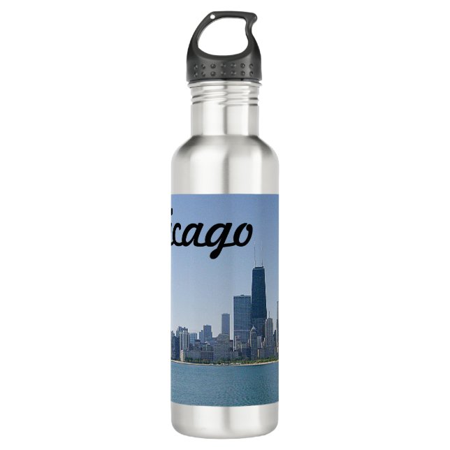 The Chicago Skyline 710 Ml Water Bottle (Front)