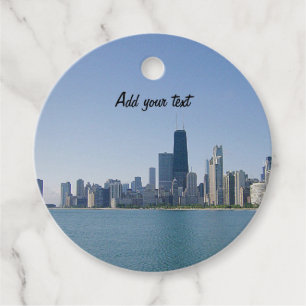 The Chicago Skyline Favour Tags