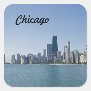 The Chicago Skyline Square Sticker