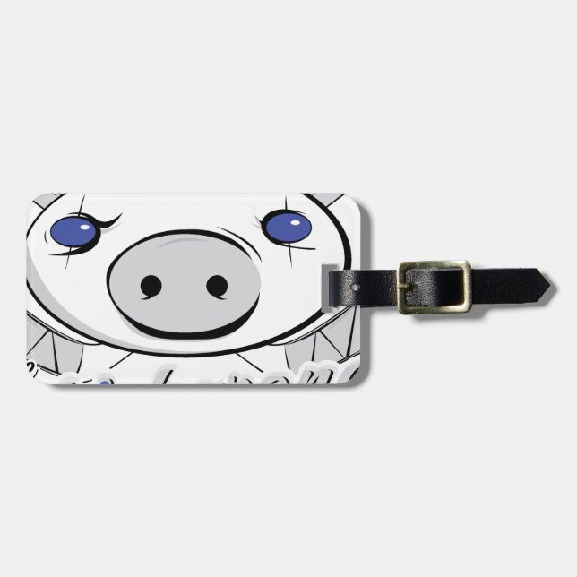 The Chicharones Luggage Tag (Front Horizontal)