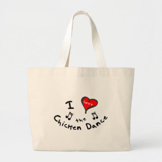 the Chicken Dance Gifts - I Heart the Chicken Danc Large Tote Bag
