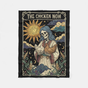 The Chicken Mum Tarot Card _1 Fleece Blanket