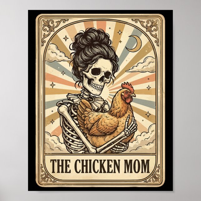 The Chicken Mum Tarot Card _3  Poster (Front)