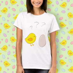 The chicken or the egg Cute cartoon Easter T-Shirt