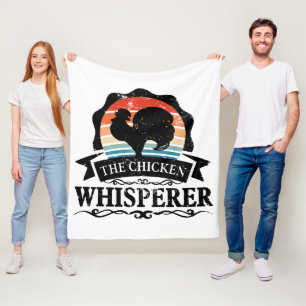 The Chicken Whisperer Funny Fleece Blanket