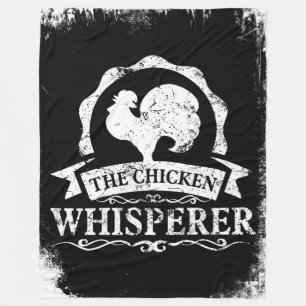 The Chicken Whisperer Funny Fleece Blanket