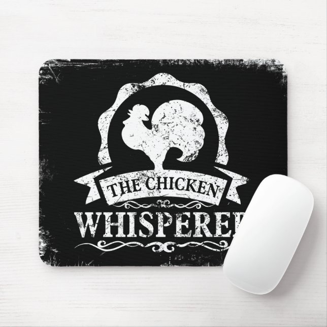 The Chicken Whisperer Funny Mouse Mat (With Mouse)