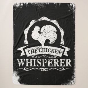 The Chicken Whisperer Funny Sherpa Blanket