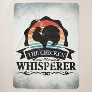 The Chicken Whisperer Funny Sherpa Blanket