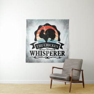 The Chicken Whisperer Funny Tapestry