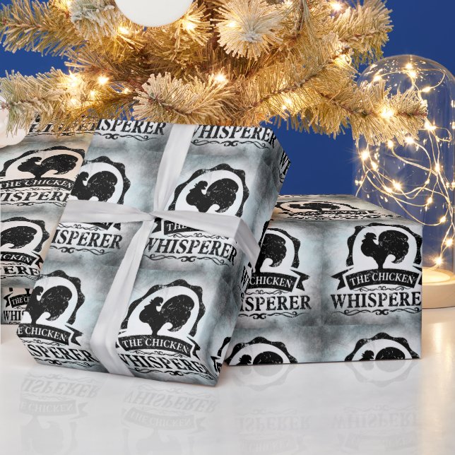 The Chicken Whisperer Funny Wrapping Paper (Holidays)