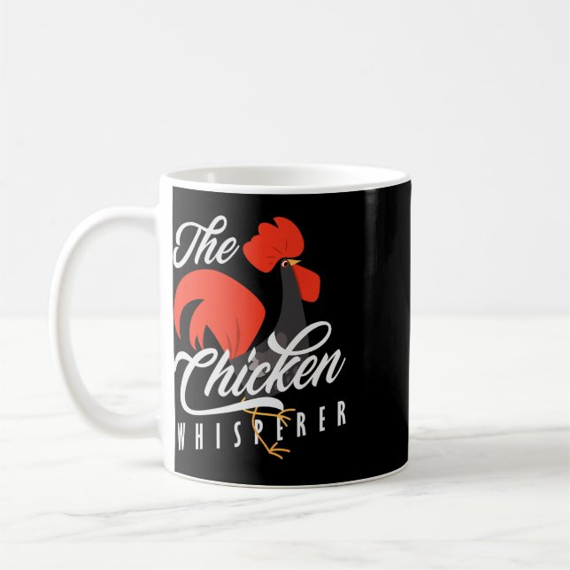 The Chicken Whisperer Rooster Farming Farmer  Coffee Mug (Left)