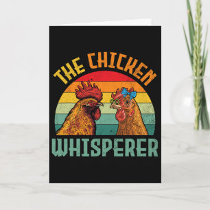The Chicken Whisperer Vintage Retro Card