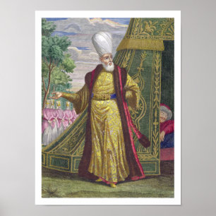 The Chief Janissary, from the 'Recueil d'estampes Poster