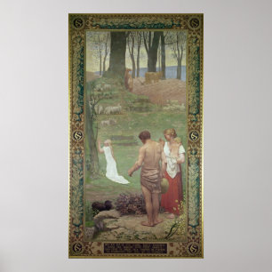 The Childhood of St. Genevieve Poster