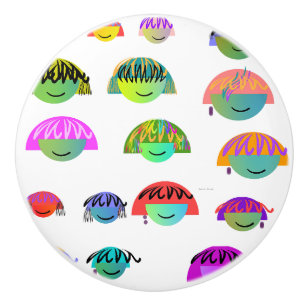 The Children Decorative Kids Room White  Ceramic Knob