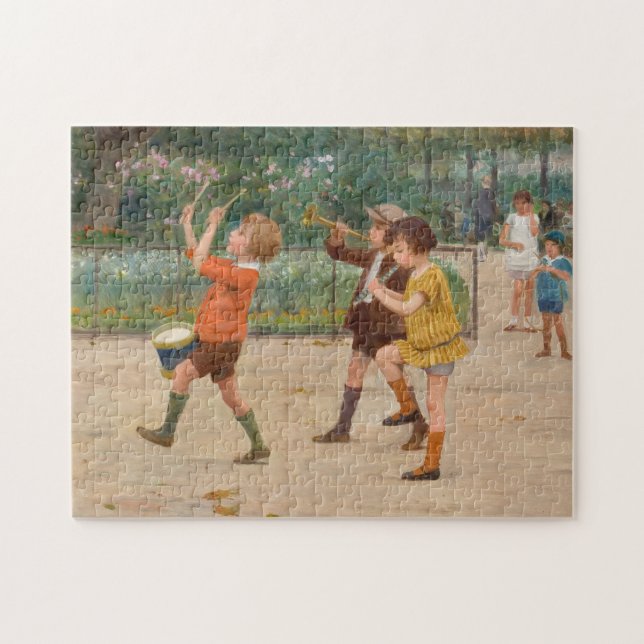 The Children’s Band | Victor Gabriel Gilbert Jigsaw Puzzle (Horizontal)