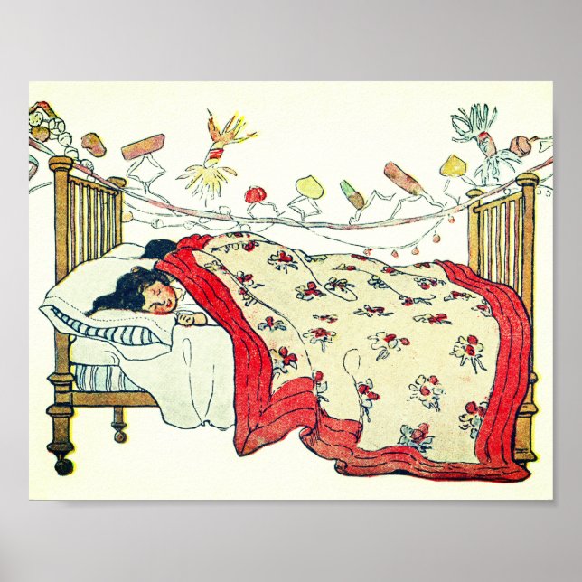 The children were nestled all snug in their beds  poster (Front)