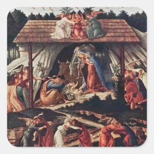 The children's book of Christmas Holiday Square Sticker