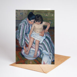 The Child's Bath   Mary Cassatt Card
