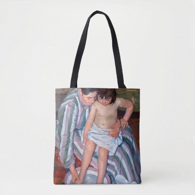 The Child's Bath, Mary Cassatt Tote Bag (Front)
