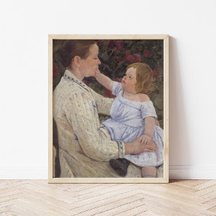 The Child's Caress   Mary Cassatt Poster