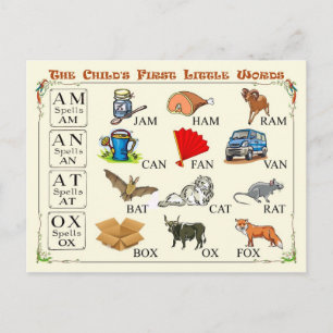 The Child's First Little Words Postcard
