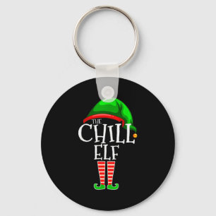 The Chill Elf Family Matching Group Christmas Gift Key Ring