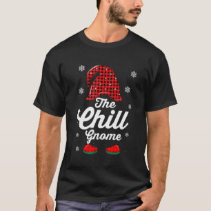 The Chill Gnome Buffalo Plaid Matching Family Chri T-Shirt