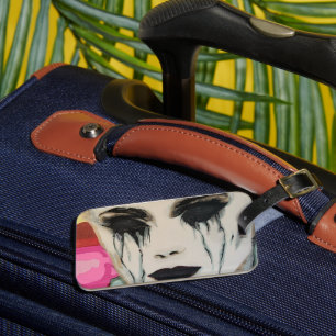 ‘The Chill’ Painting on a  Luggage Tag