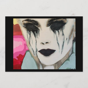 ‘the Chill’ Painting on a Small-Scale Print  Invitation