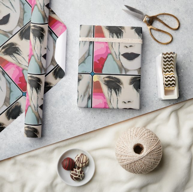 ‘The Chill’ Painting on a  Wrapping Paper (Crafts)
