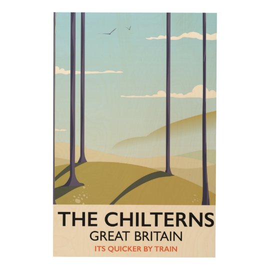 The Chilterns Great Britain travel poster