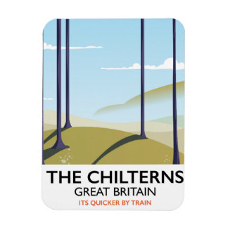 The Chilterns Great Britain travel poster Magnet