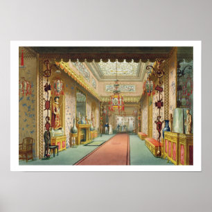 The Chinese Gallery, from 'Views of the Royal Pavi Poster