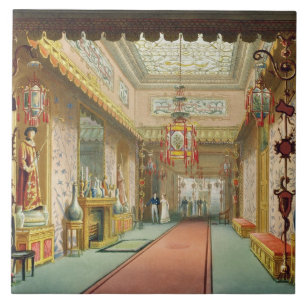 The Chinese Gallery, from 'Views of the Royal Pavi Tile
