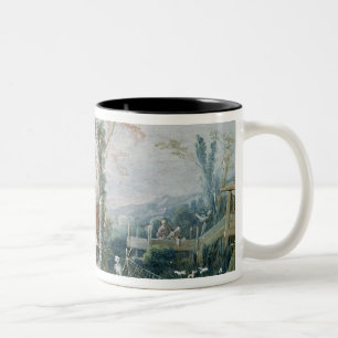 The Chinese Hunt, c.1742 Two-Tone Coffee Mug