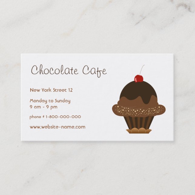 The Chocolate Boutique Business Card (Front)
