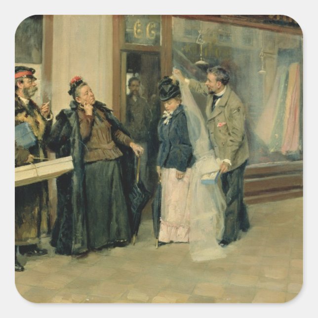 The Choice of Wedding Presents, 1897-98 Square Sticker (Front)