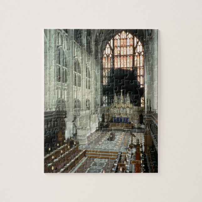 The choir and east window, 12th century (photo) jigsaw puzzle (Vertical)