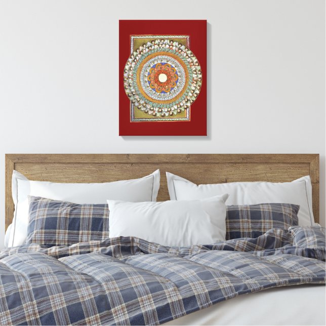 The Choirs of Angels (Hildegard von Bingen) Canvas Print (Insitu(Bedroom))