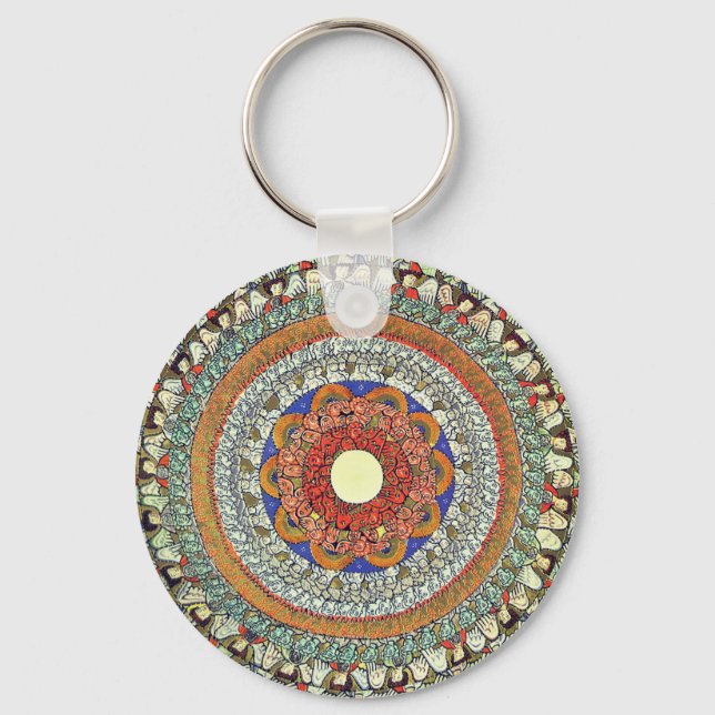 The Choirs of Angels (Hildegard von Bingen) Key Ring (Front)