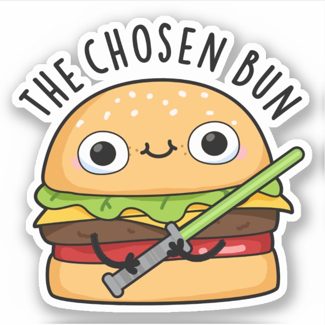 The Chosen Bun Funny Food Warrior Bun Pun (Front)