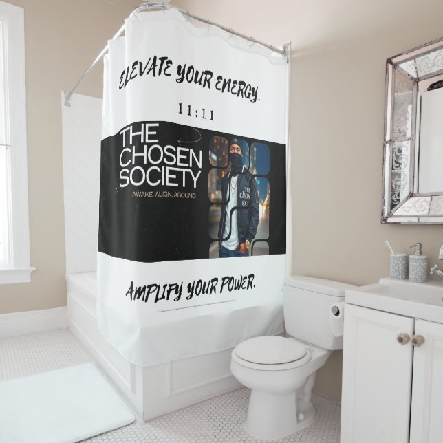 The Chosen Society Shower Curtain (In Situ)