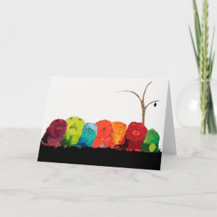 THE CHOW LINE heARTDECO series Card